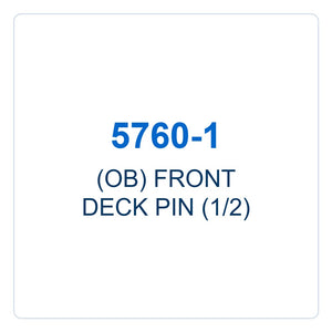 Walker Part # 5760-1 : (OB) FRONT DECK PIN (1/2)
