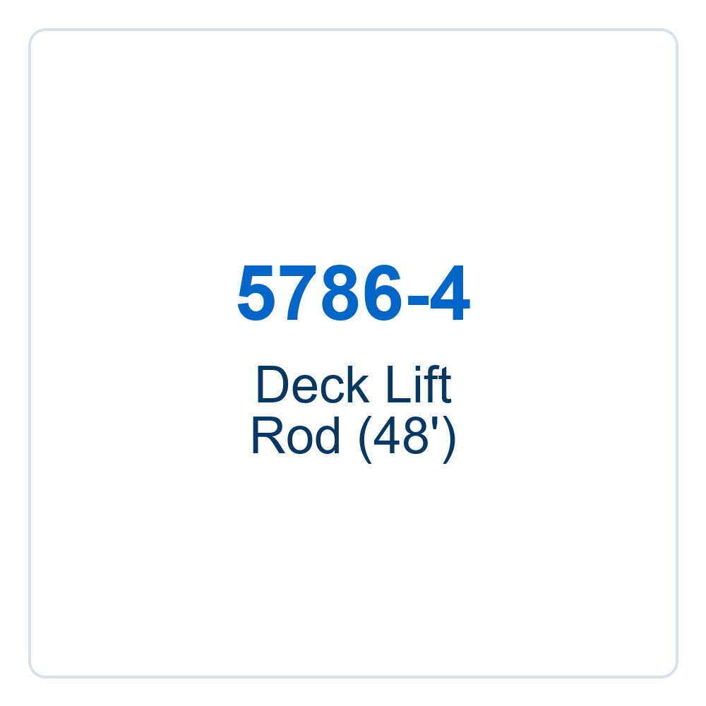 Walker Part # 5786-4 : Deck Lift Rod (48')