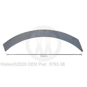Walker Part # 5793-38 : *ROLLED BAFFLE DML48* WITH NOTCH*