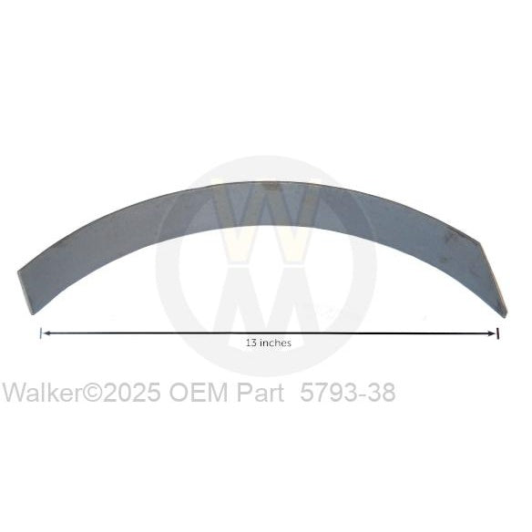 Walker Part # 5793-38 : *ROLLED BAFFLE DML48* WITH NOTCH*