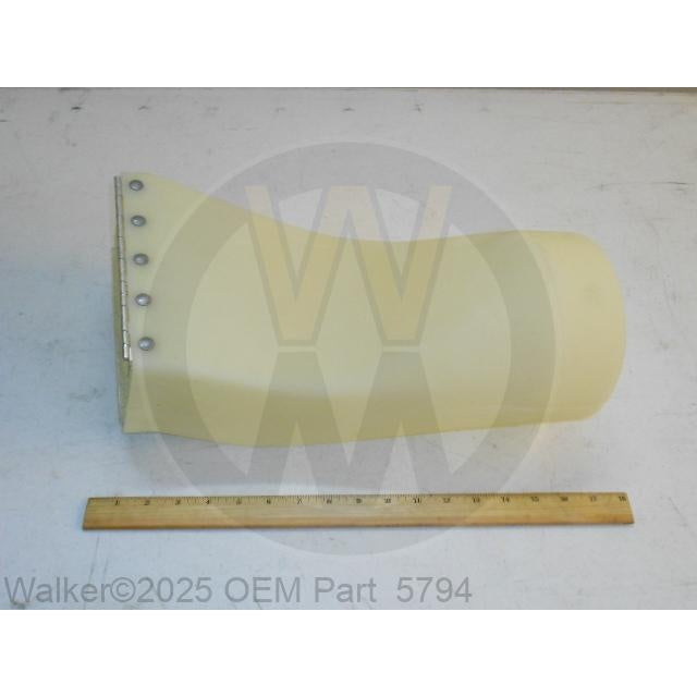 Walker Part # 5794 : (NR) Dischg Chute W/O Spg Mnt (6-1/2 Dia.)