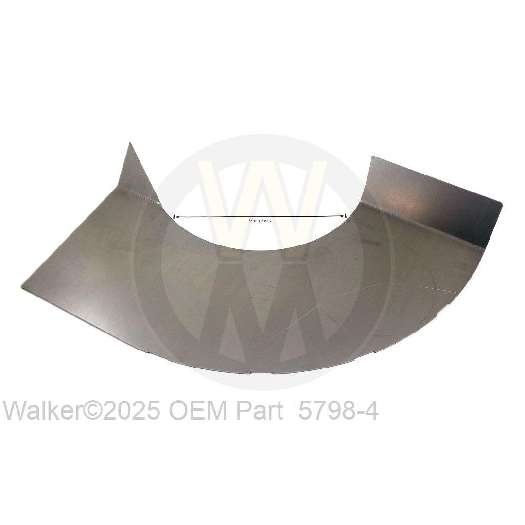 Walker Part # 5798-4 : 48GHS DECK PAN/RH (WELD-ON)