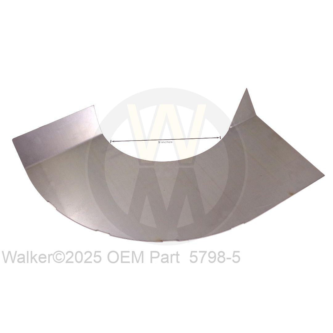 Walker Part # 5798-5 : 48GHS DECK PAN/LH (WELD-ON)