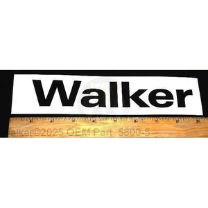 Walker Part # 5800-5 : (SU 5800-7) DECAL, WALKER 8'