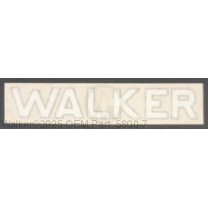 Walker Part # 5800-7 : (NR) Decal, 8' Walker