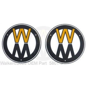 Walker Part # 5801-3 : ( SU to 5801-4) Decal Plate/Round (Set)