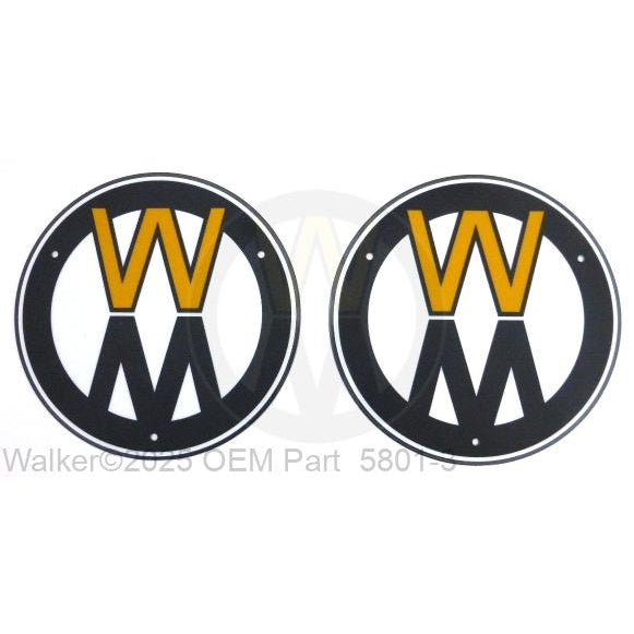 Walker Part # 5801-3 : ( SU to 5801-4) Decal Plate/Round (Set)