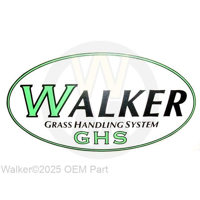 Walker Part # 5801 : DECAL, GHS/LEXAN