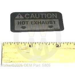 Walker Part # 5805 : DECAL, ENGINE EXHAUST