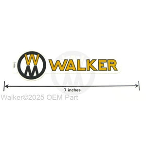 Walker Part # 5809-2 : (NR) Decal, Walker Logo