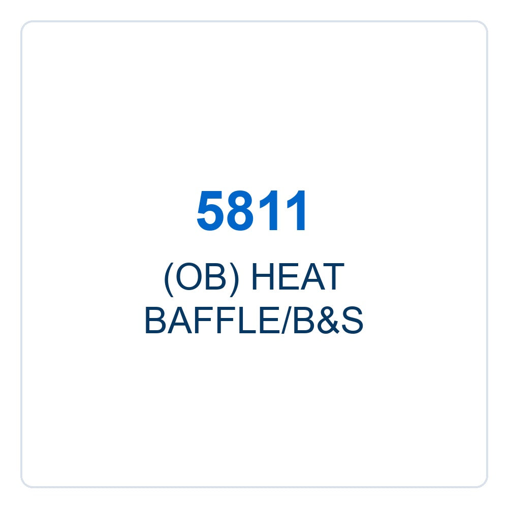 Walker Part # 5811 : (OB) HEAT BAFFLE/B&S