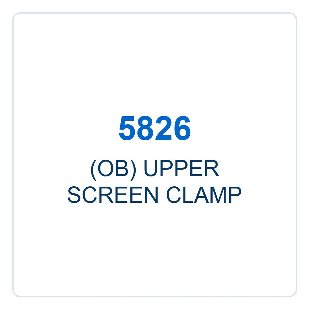 Walker Part # 5826 : (OB) UPPER SCREEN CLAMP
