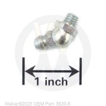 Walker Part # 5830-5 : GREASE FITTING (45 DEG.) M6X1