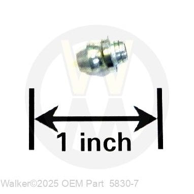 Walker Part # 5830-7 : Grease Fitting (Press Type)