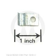 Walker Part # 5835-2 : Clamp Half 3/16