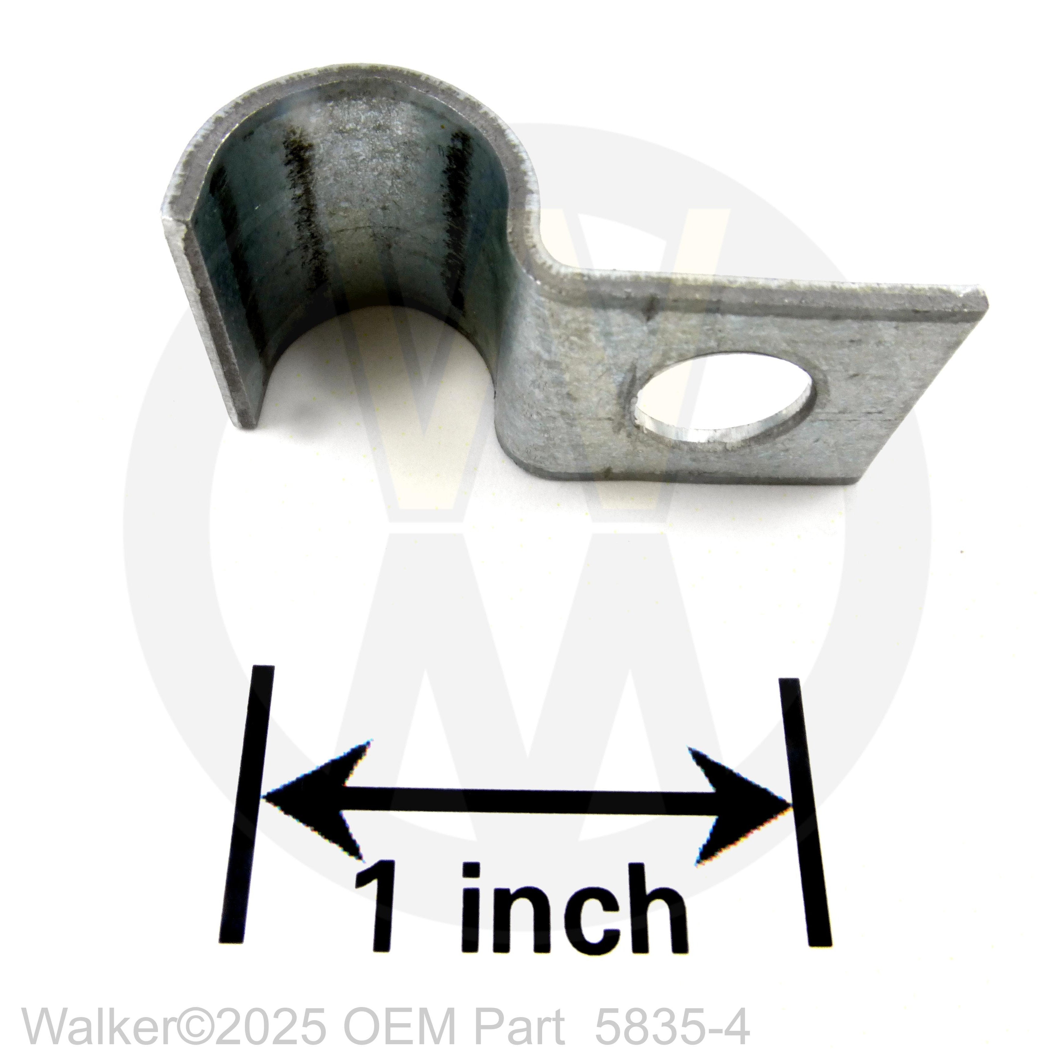 Walker Part # 5835-4 : Cable Clamp (1/2) .343 Hole