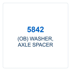 Walker Part # 5842 : (OB) WASHER, AXLE SPACER