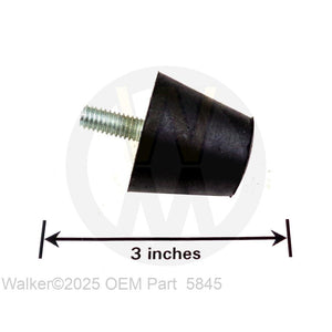 Walker Part # 5845 : RUBBER BUMPER (1.50X1.25)