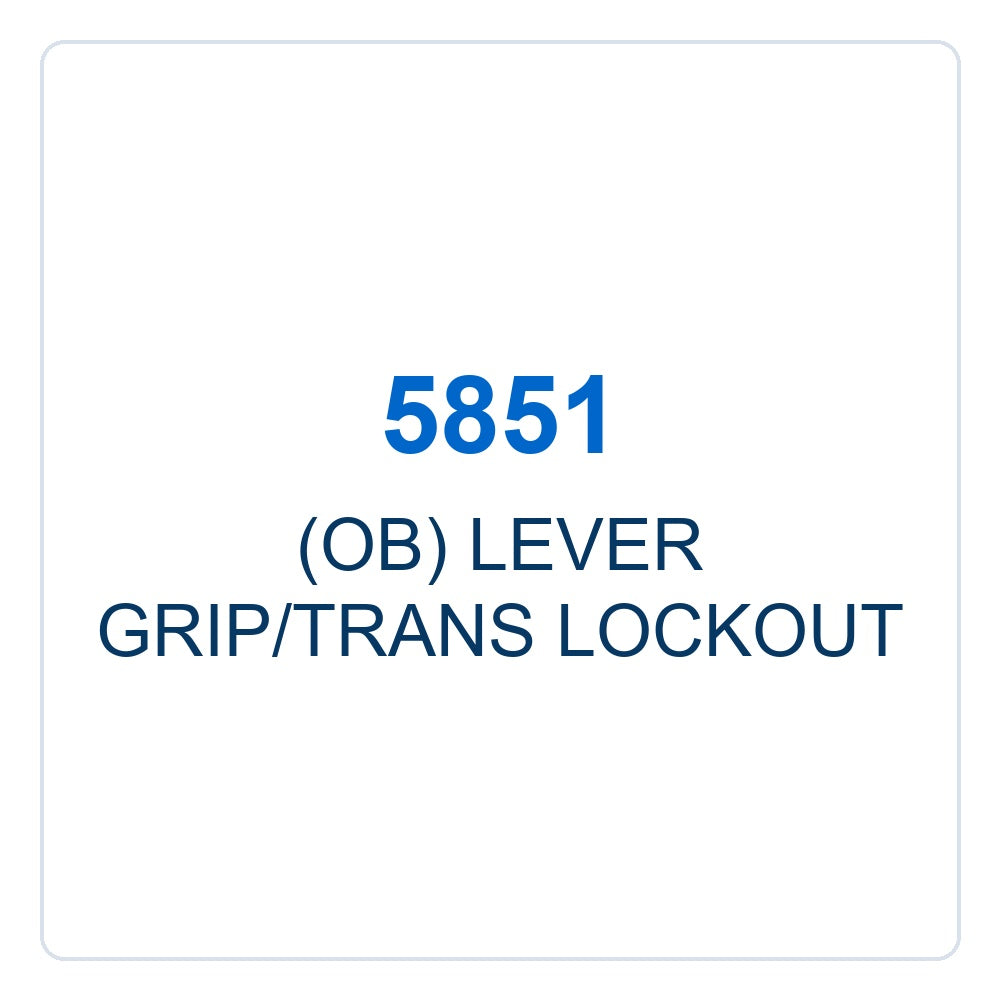 Walker Part # 5851 : (OB) LEVER GRIP/TRANS LOCKOUT