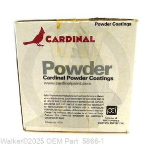 Walker Part # 5866-1 : YELLOW POWDER 5LBS