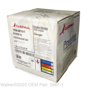 Walker Part # 5867-1 : GREY POWDER 5LBS