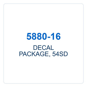 Walker Part # 5880-16 : DECAL PACKAGE, 54SD
