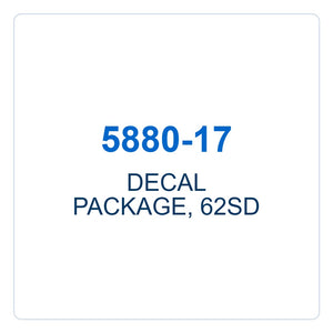 Walker Part # 5880-17 : DECAL PACKAGE, 62SD