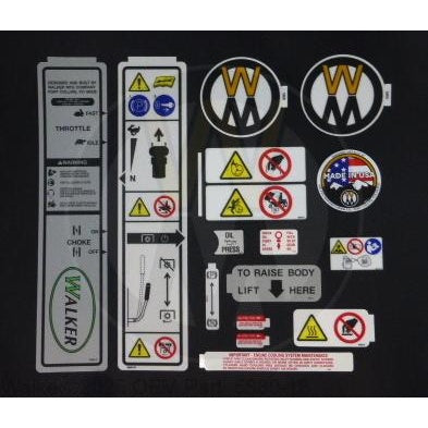 Walker Part # 5880-18 : (NR) Decal Pkg/C-TWIN