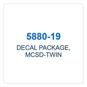 Walker Part # 5880-19 : DECAL PACKAGE, MCSD-TWIN
