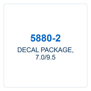 Walker Part # 5880-2 : DECAL PACKAGE, 7.0/9.5