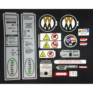 Walker Part # 5880-5 : DECAL PACKAGE/C-SINGLE