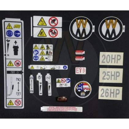 Walker Part # 5880-9 : DECAL PACKAGE/T