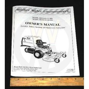 Walker Part # 5895 : OWNER'S MANUAL/C/S