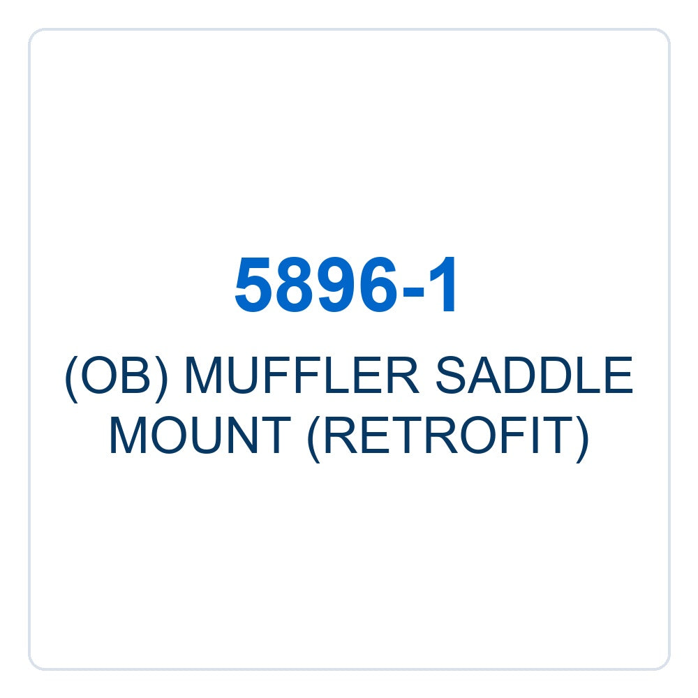 Walker Part # 5896-1 : (OB) MUFFLER SADDLE MOUNT (RETROFIT)