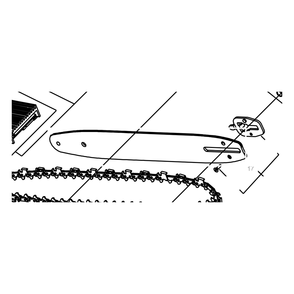 Kress Part # 59002028 : 14inch Chainsaw bar for KA2602