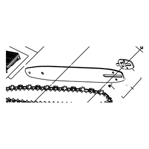 Kress Part # 59002028 : 14inch Chainsaw bar for KA2602