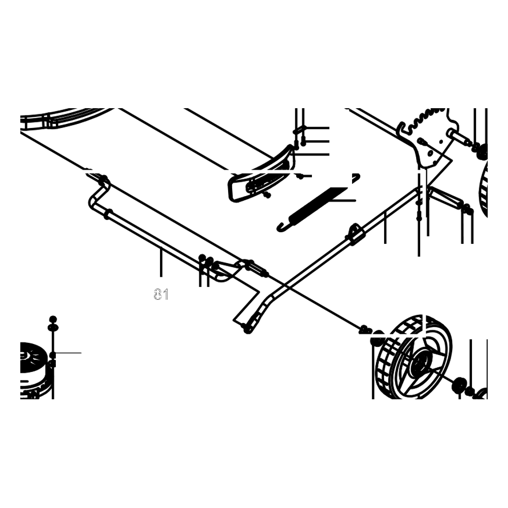 Kress Part # 59002253 : Front roller shaft