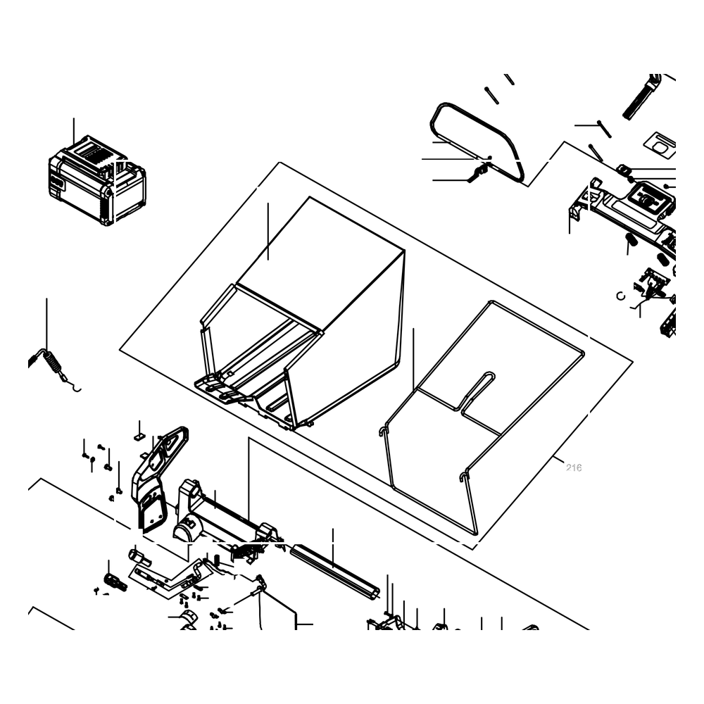 Kress Part # 59002445 : Grass box assembly