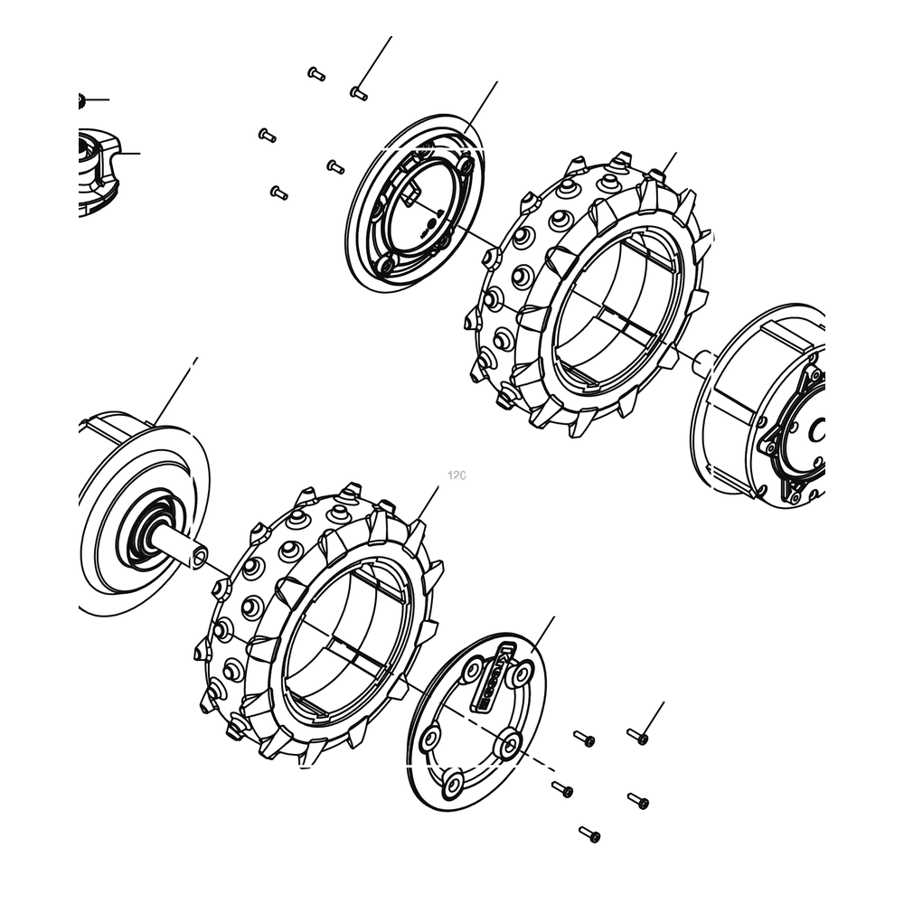 Kress Part # 59002459 : Rear wheel