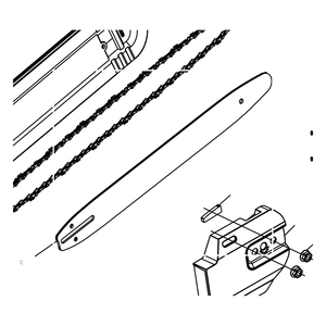 Kress Part # 59002679 : 18inch Chainsaw bar for KA2701