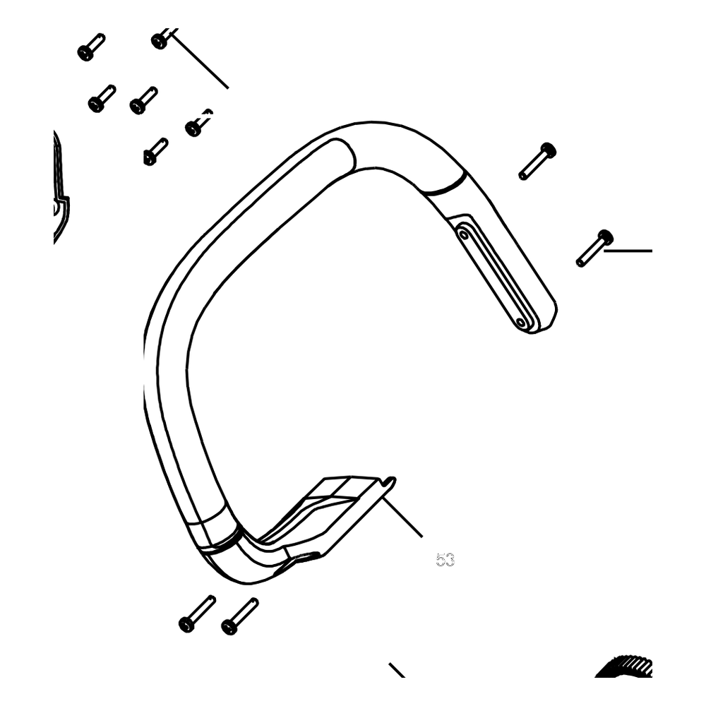 Kress Part # 59003126 : Front handle