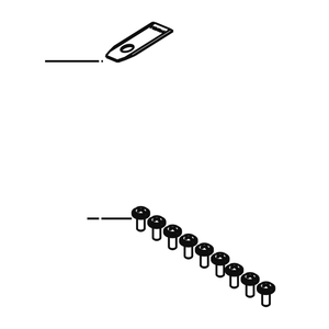 Kress Part # 59003411 : Blade Screw Set (1+1)x9