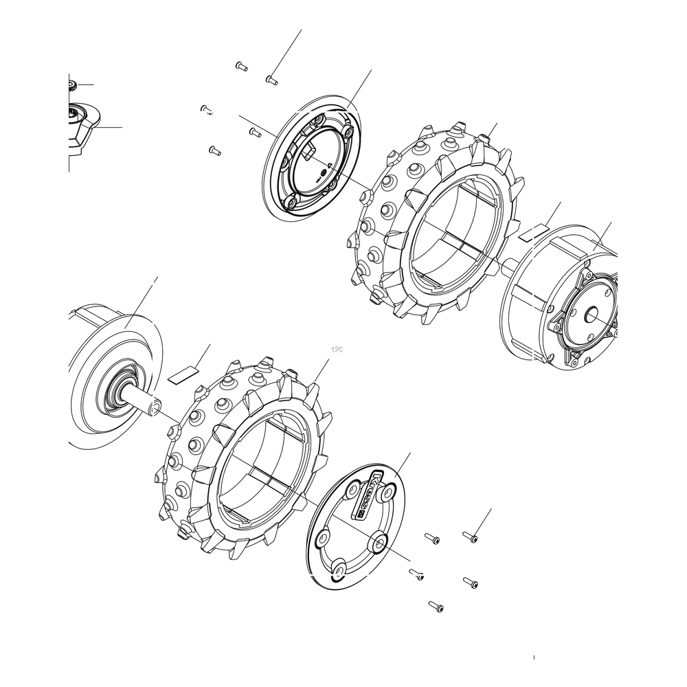 Kress Part # 59003525 : Rear wheel