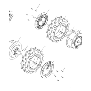 Kress Part # 59003525 : Rear wheel