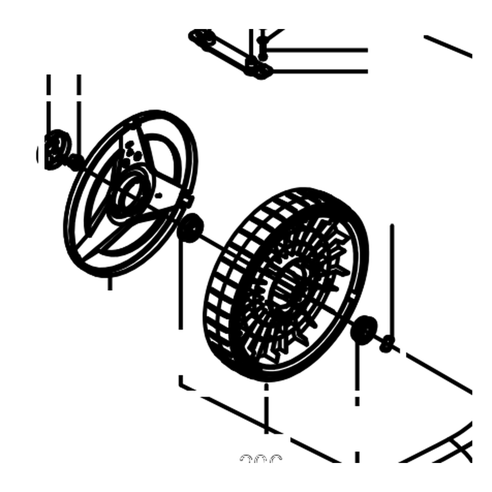 Kress Part # 59003587 : Rear Wheel Assembly