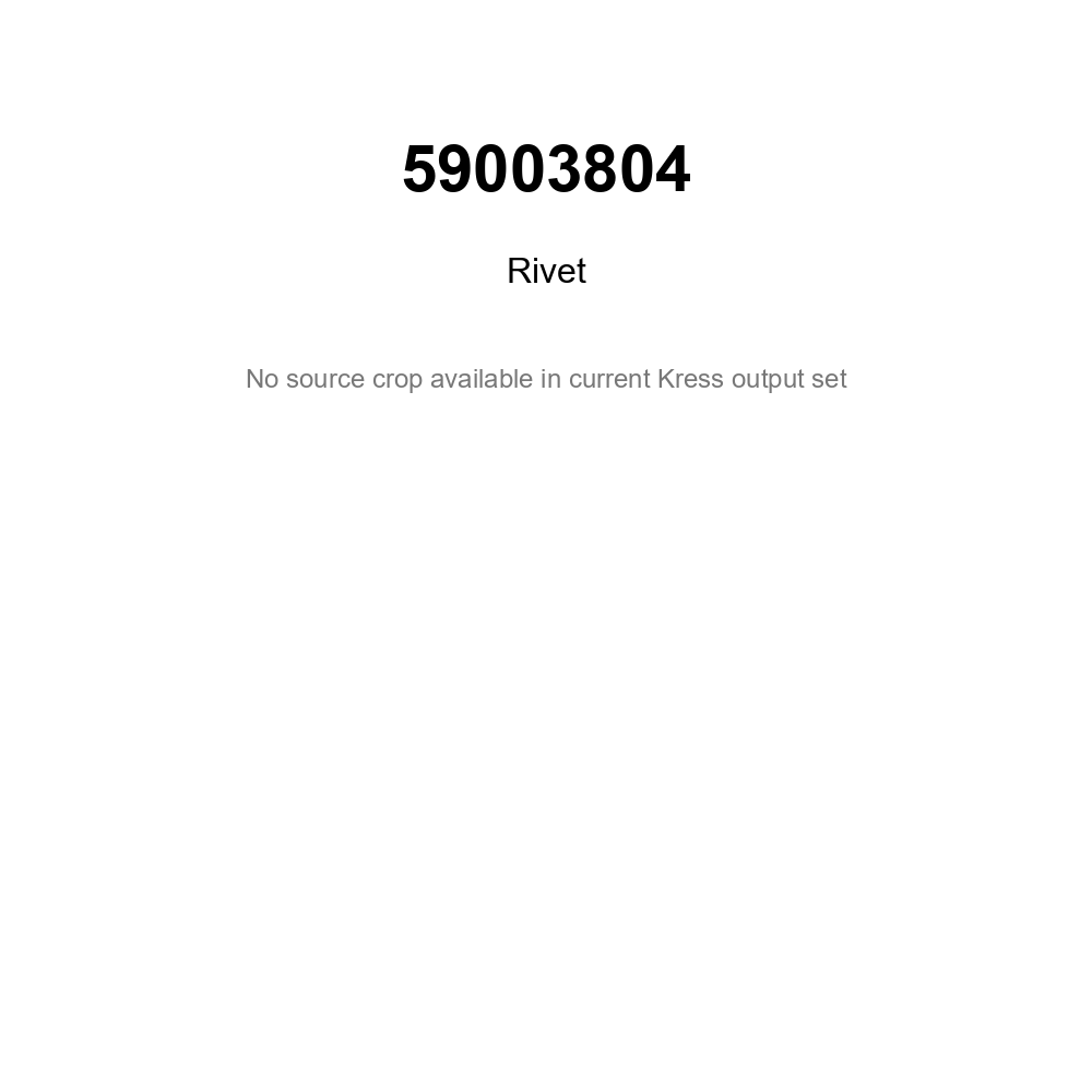Kress Part # 59003804 : Rivet