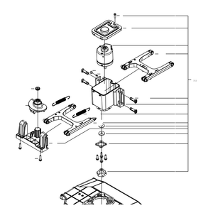 Kress Part # 59003813 : Cutting motor assembly