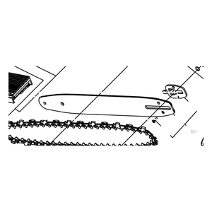 Kress Part # 59003920 : 14inch chainsaw bar for KA2604