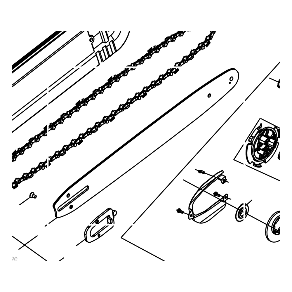 Kress Part # 59004050 : 16inch Chainsaw bar for KA2700