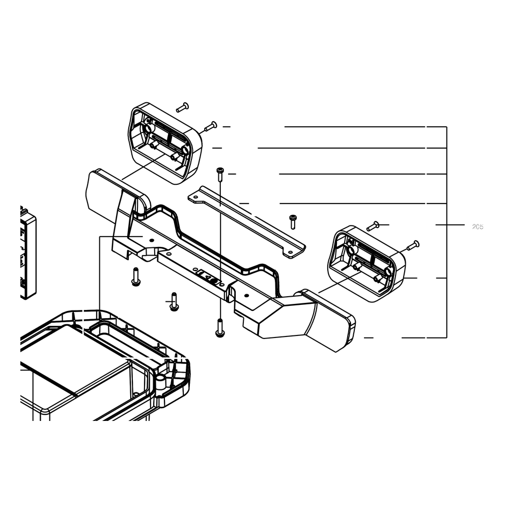 Kress Part # 59004164 : Rear bump assembly